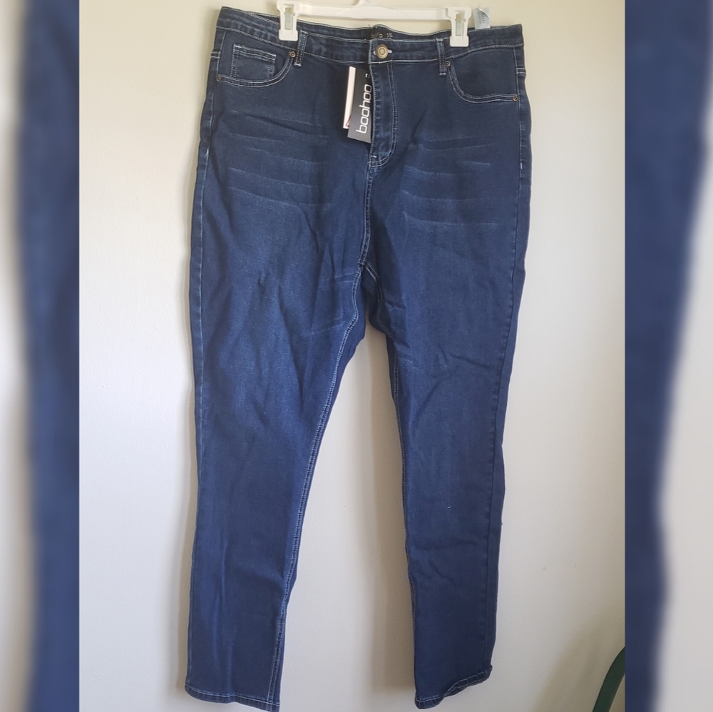 Blue Skinny Jeans with seam down back
